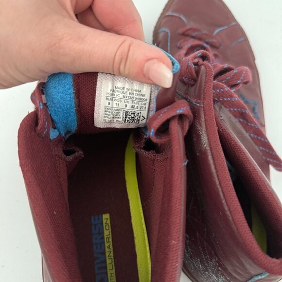 Converse One Star Skate Scratch-Off Sneaker Size 11 Unisex Maroon - Picture 6 of 6